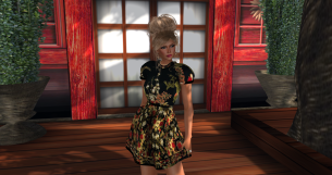 Feeling friendly in Giselle minidress from Snowpaws.